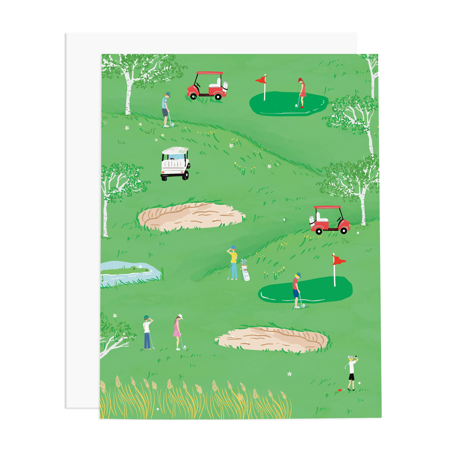 Tee-Time Greeting Card