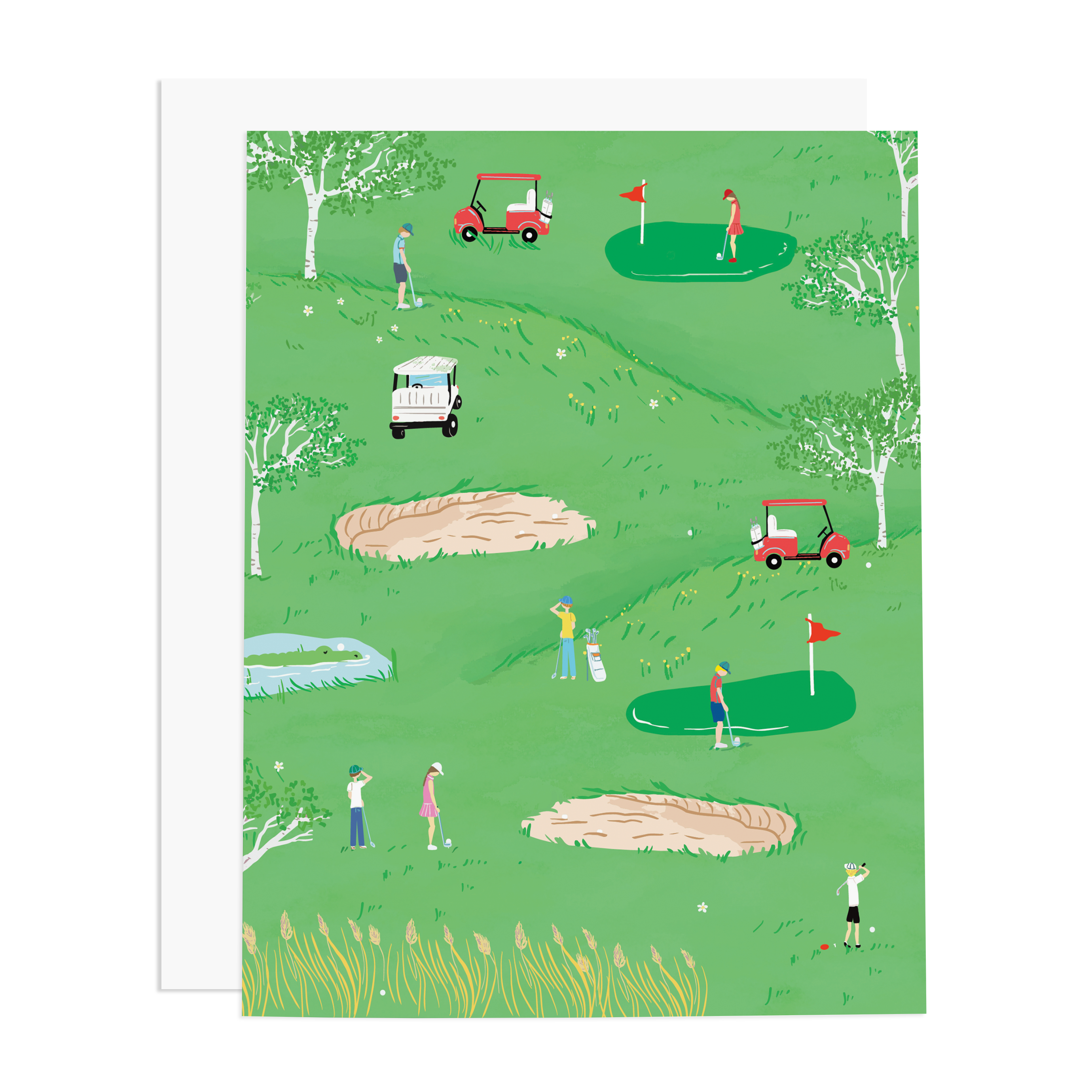 Tee-Time Greeting Card