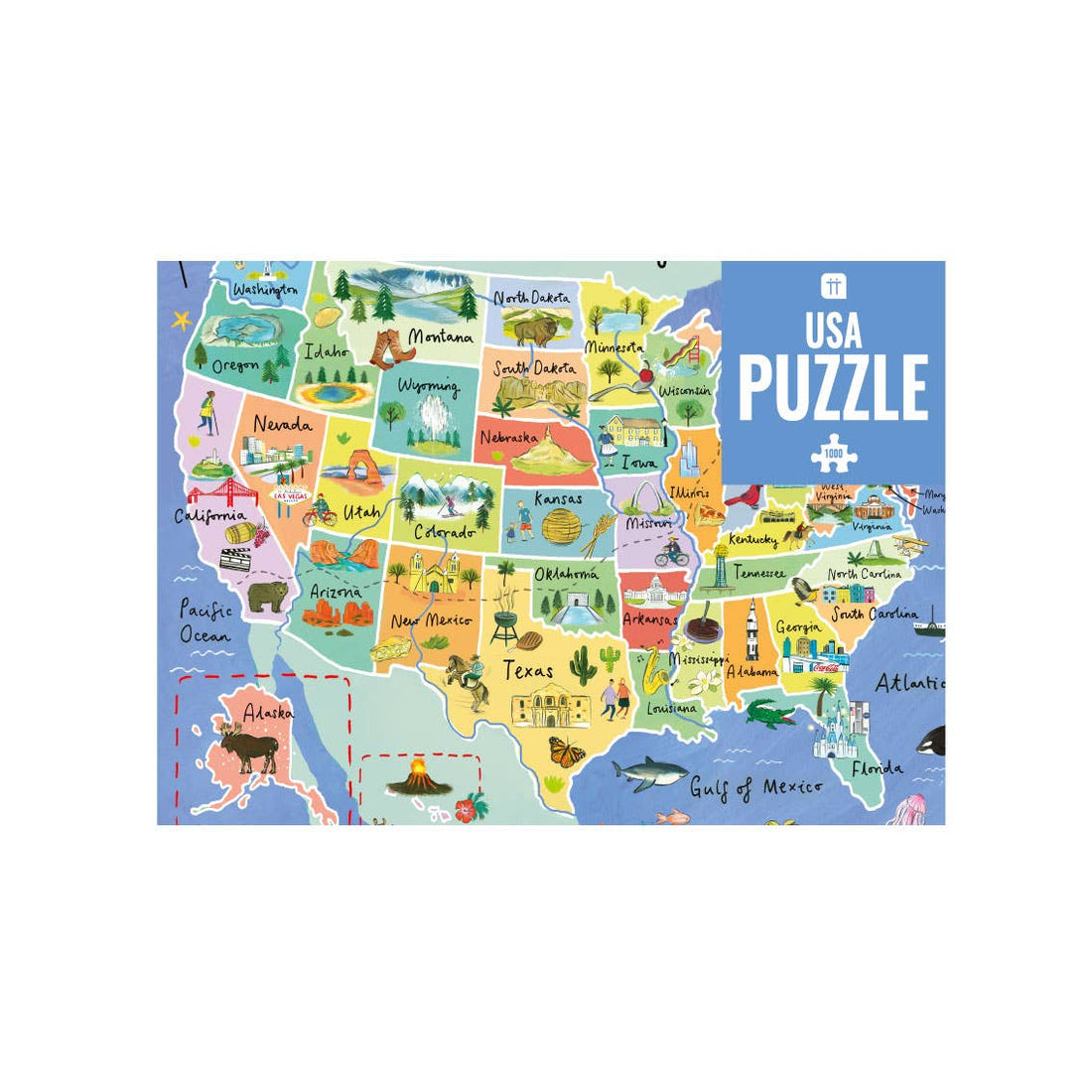 USA Map Puzzle &amp; Poster