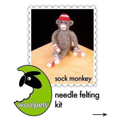 Sock Monkey Felting Kit