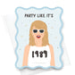 Wavy Die Cut TS 1989 Notecard