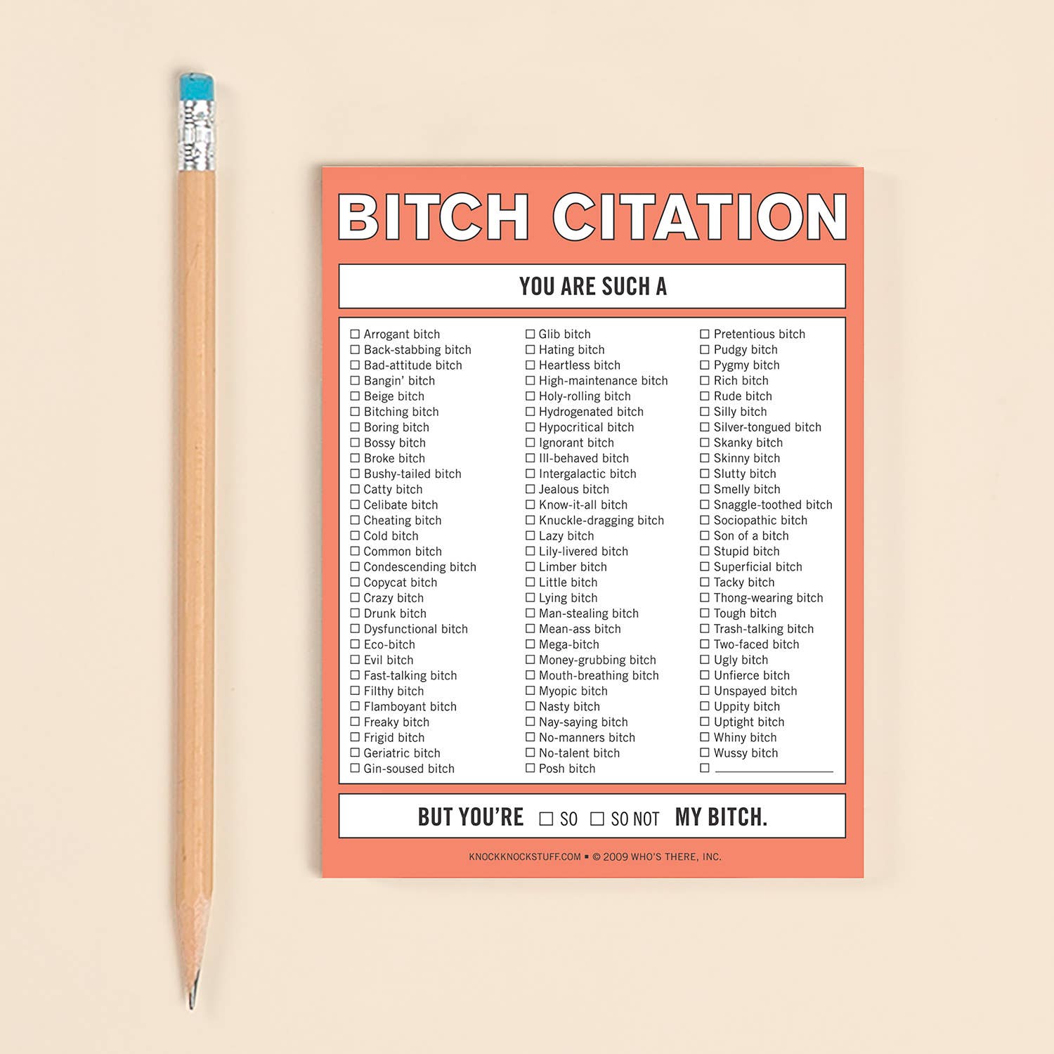Bitch Citation Nifty Notes