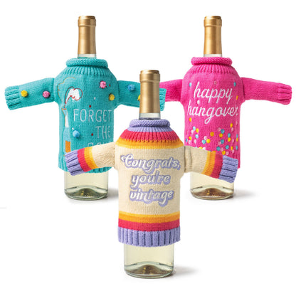 Wine &amp; Bottle Sweater Assorted