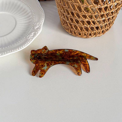 Playful Cat Claw Clip