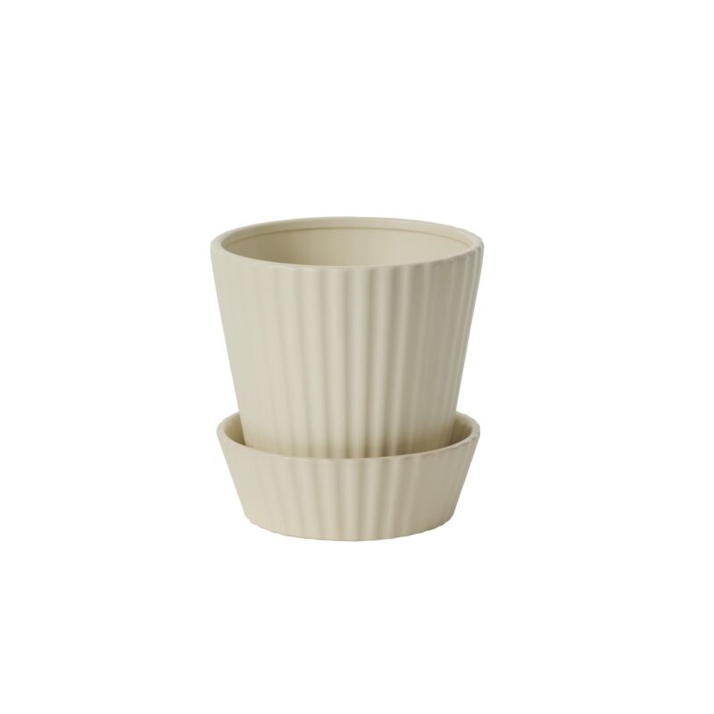 Quincy Pot with Saucer