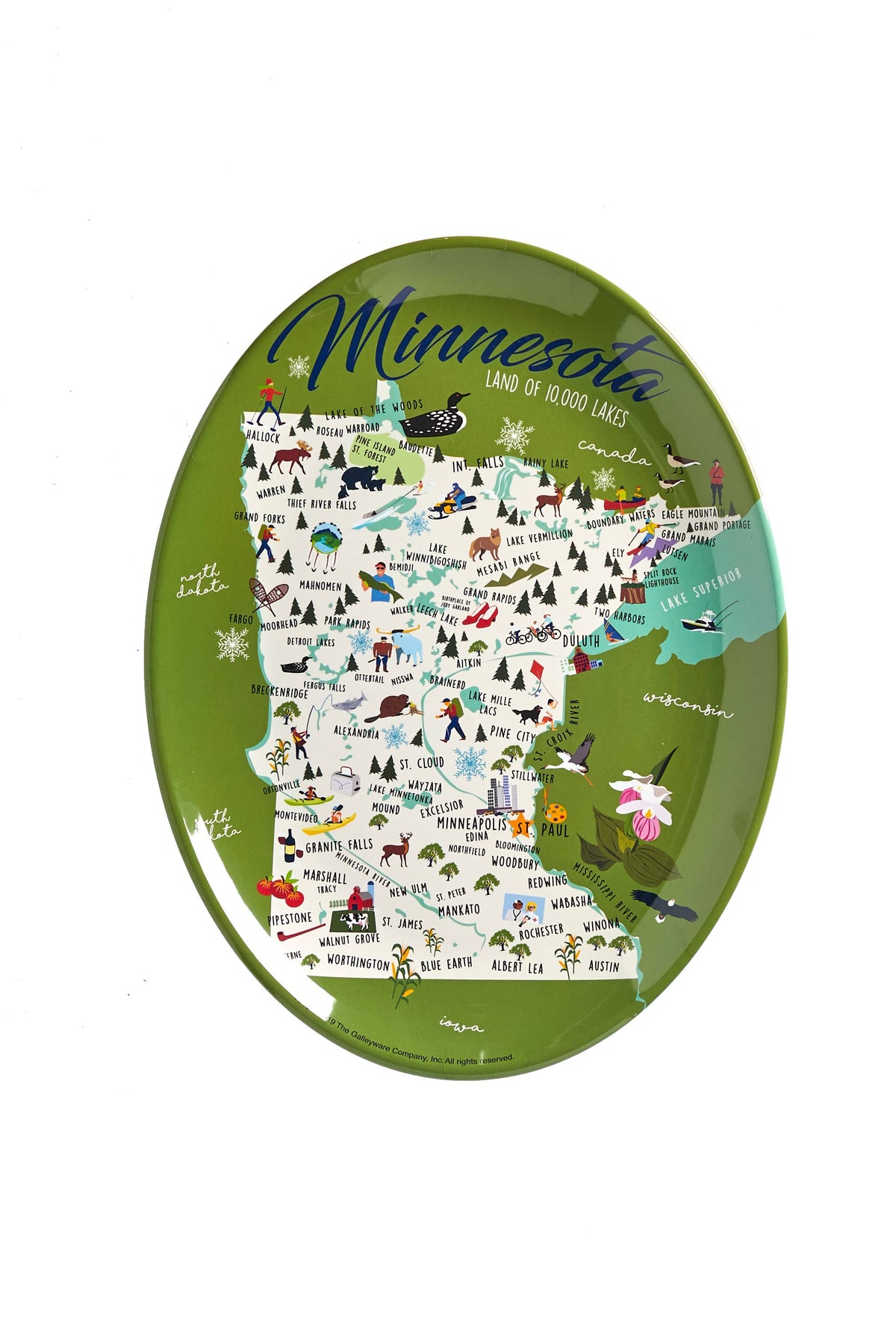 Minnesota 16" Melamine Platter