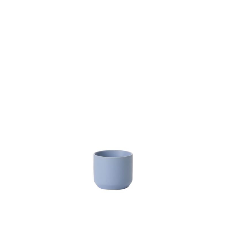 Round Light Blue Pot