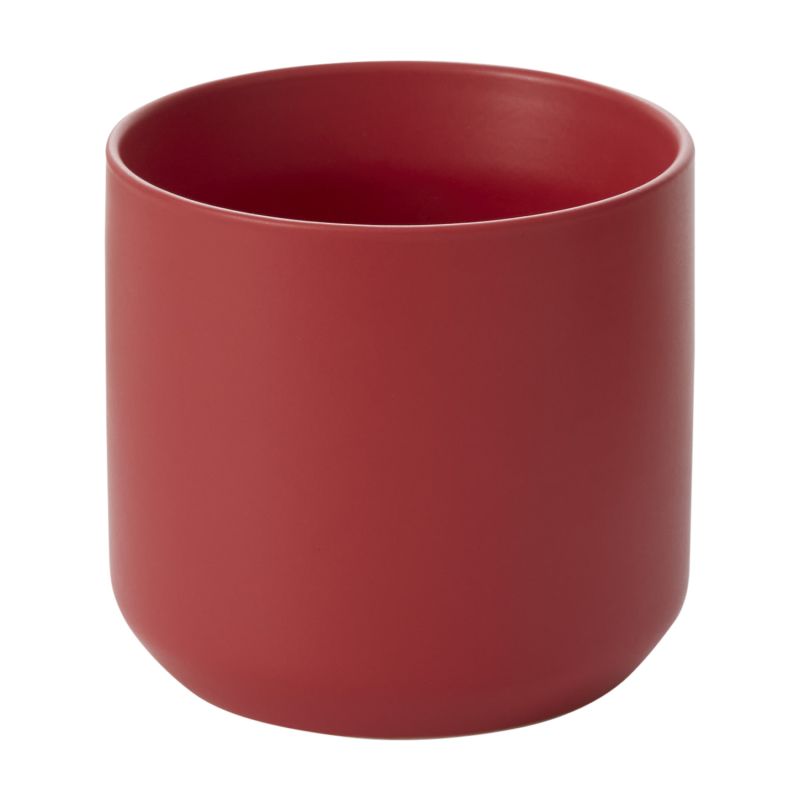 Round Red Pot