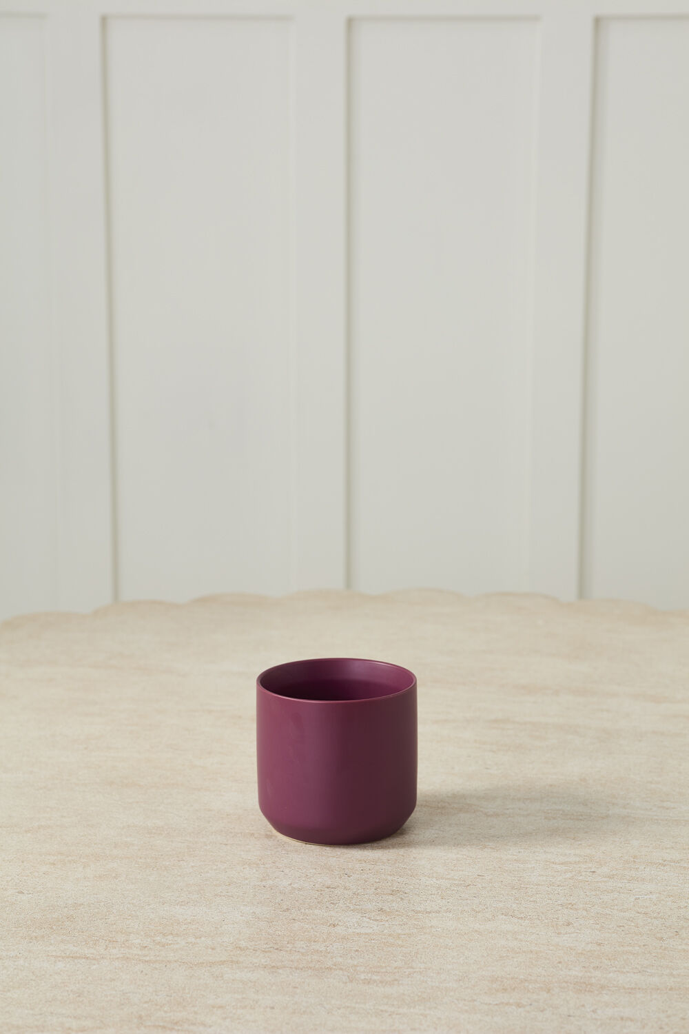 Round Purple Pot