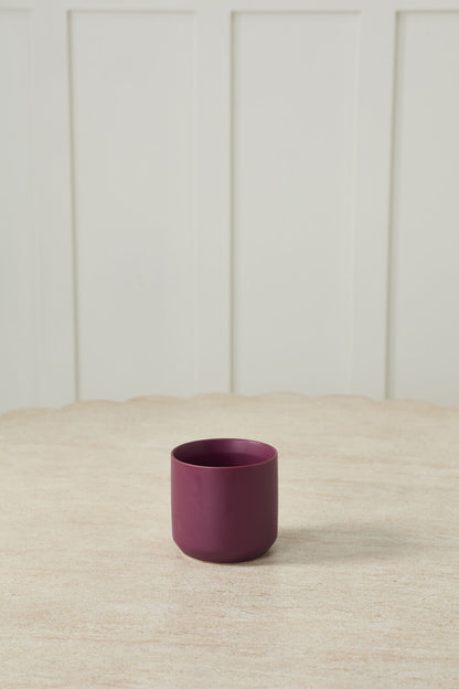 Round Purple Pot