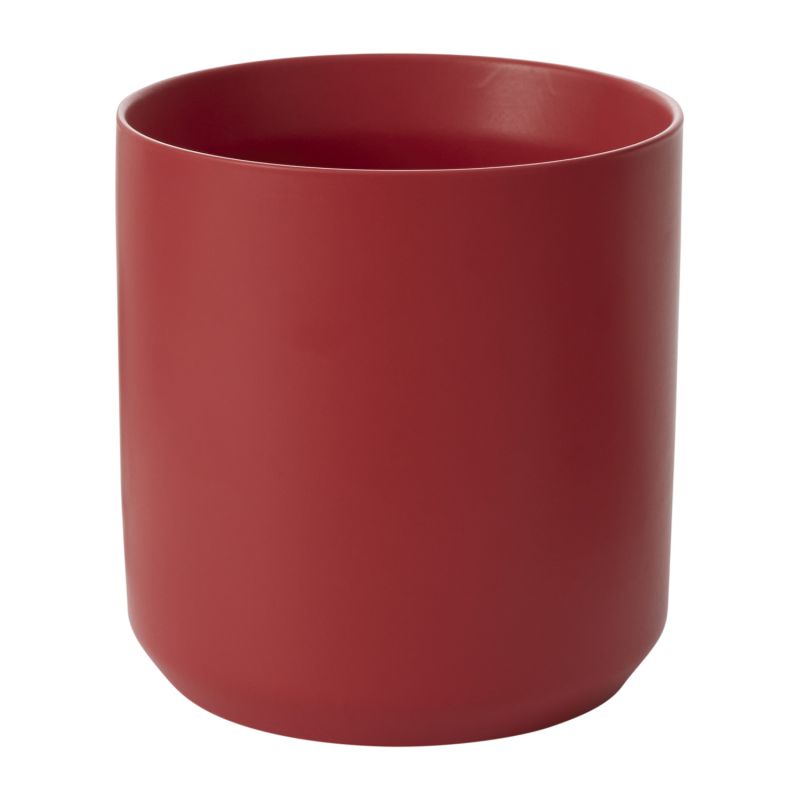 Round Red Pot