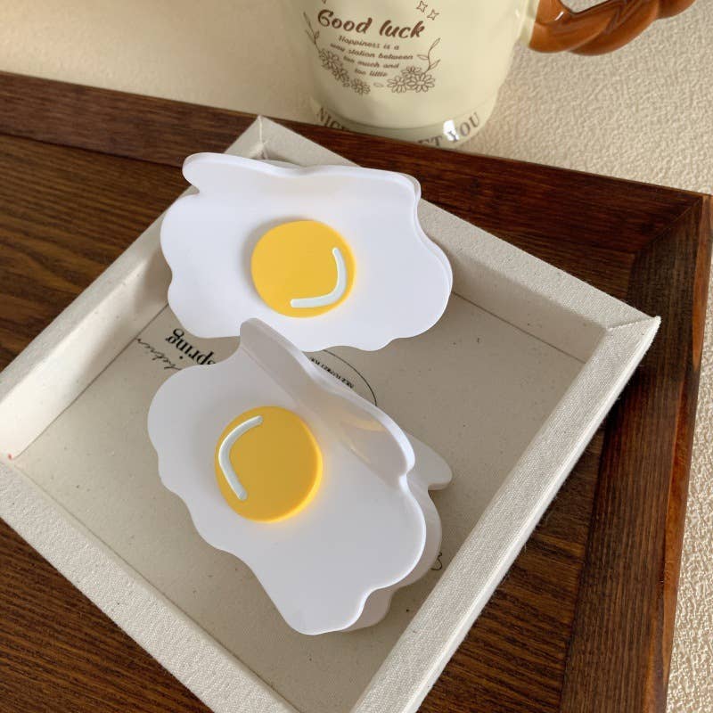 Fried Egg Claw Clip