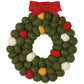 Wreath Christmas Felt Wool Trivet
