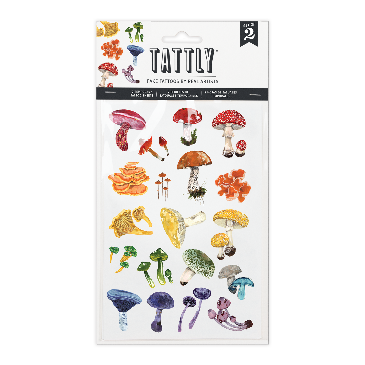 Mushrooms Tattoo Sheets