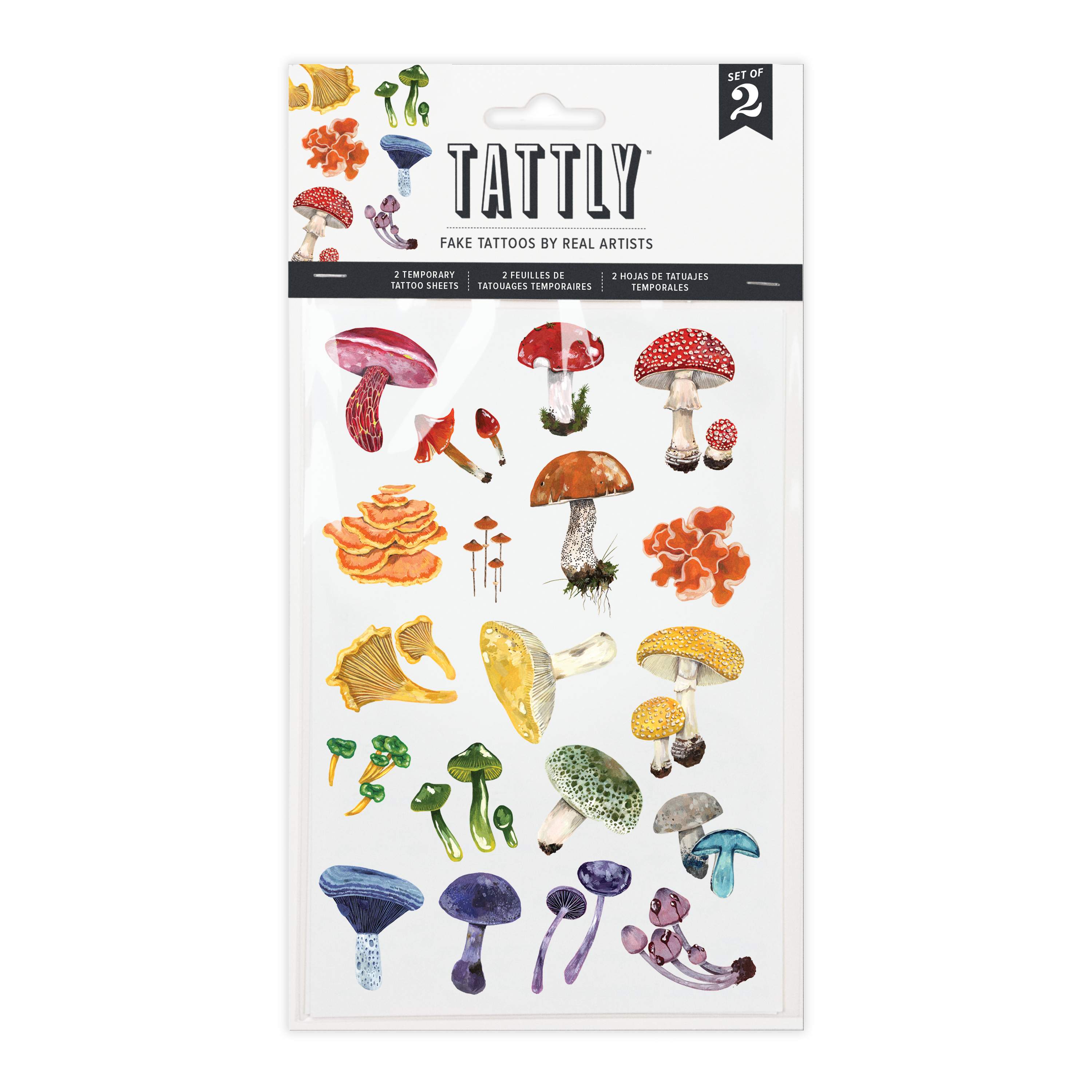 Mushrooms Tattoo Sheets