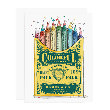 Party Crayons Greeting Card