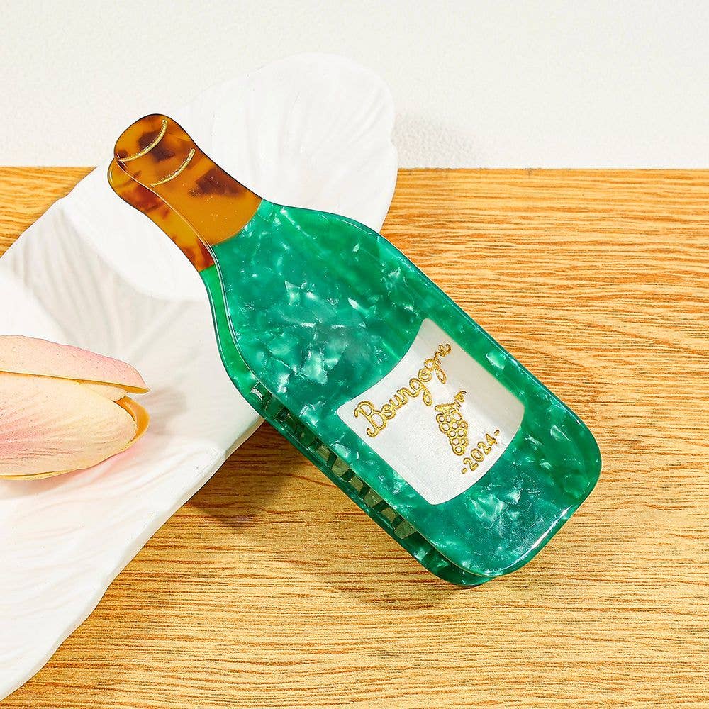 Wine Bottle Claw Clip