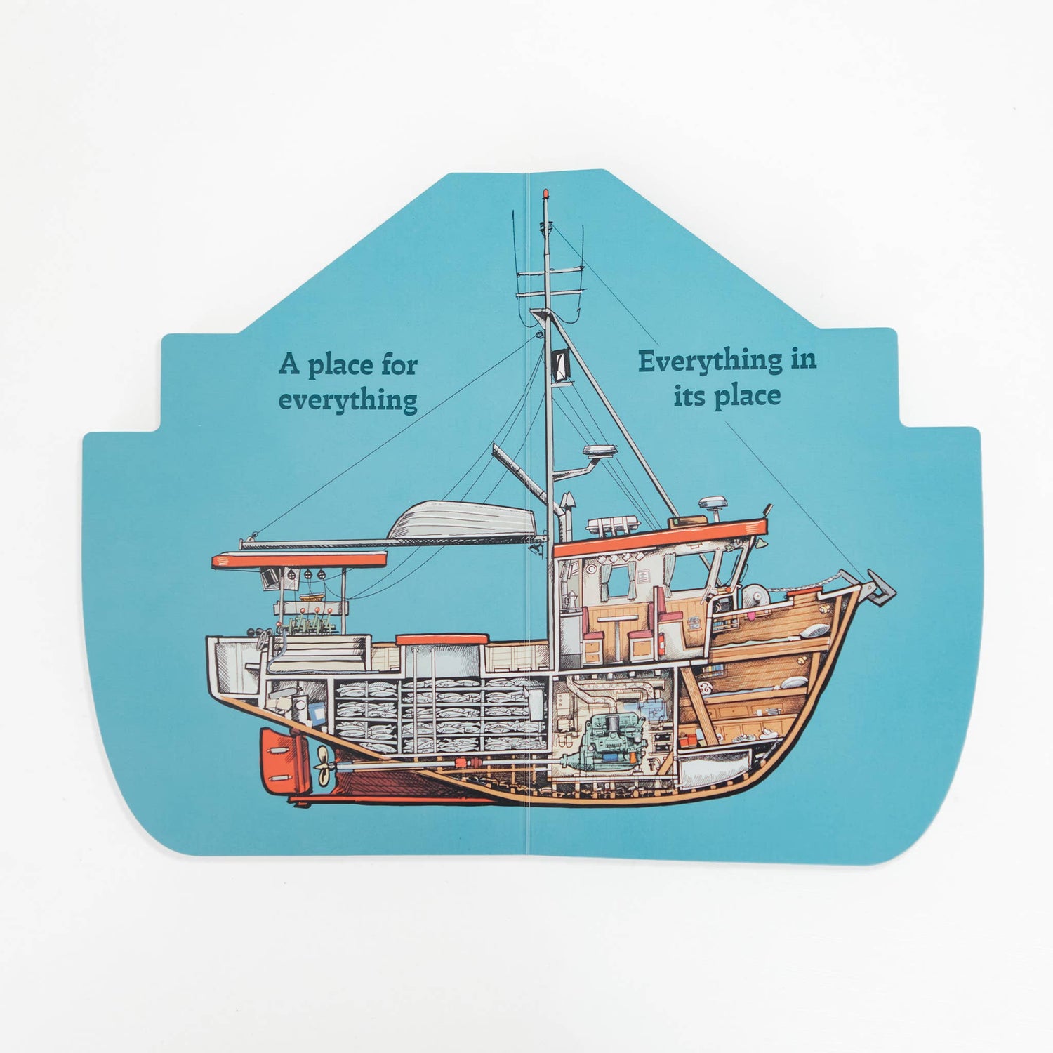 Working Boats: Salmon Troller Board Book- A Look-Inside Book