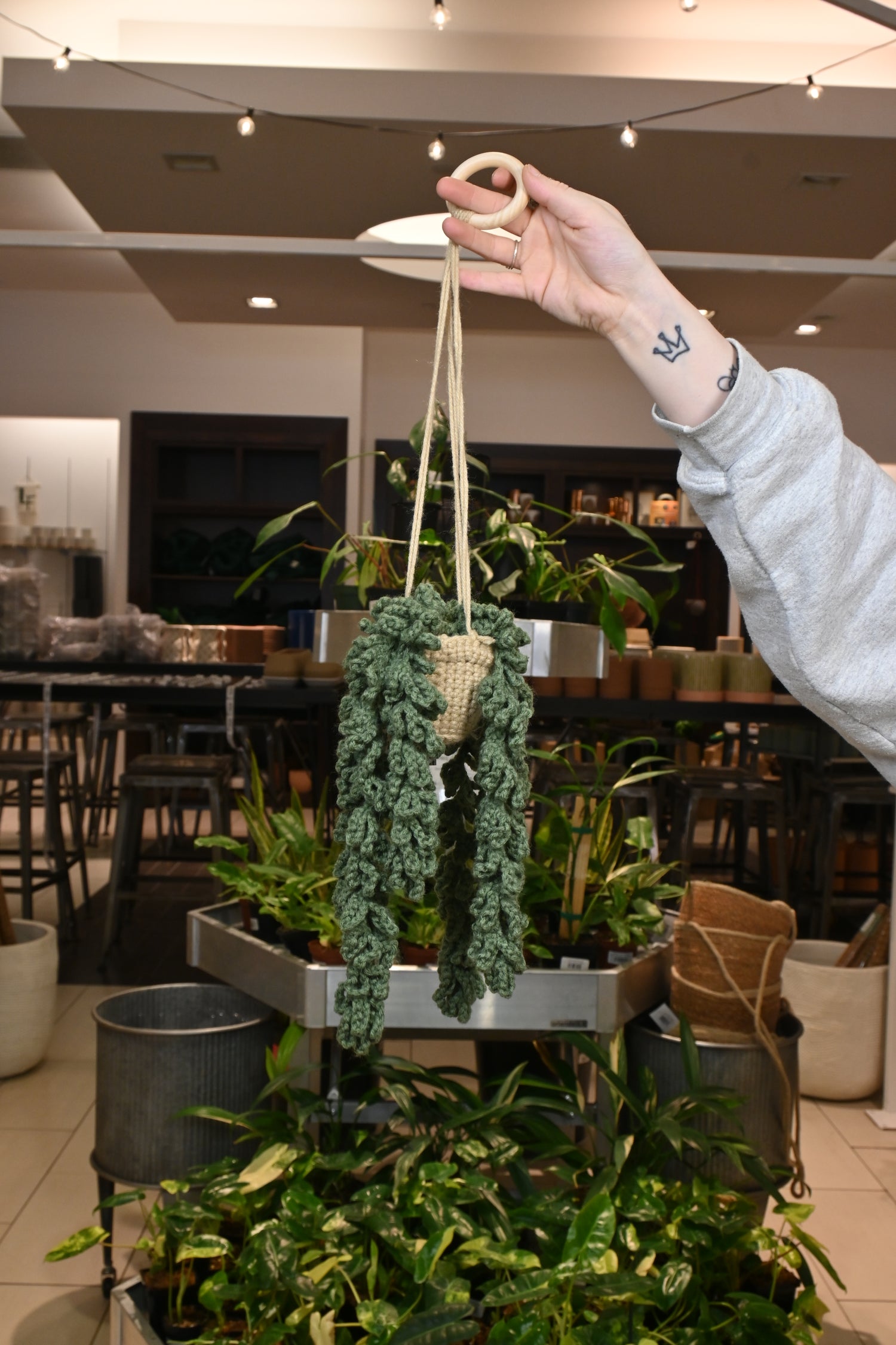 crochet house plant Hanging Crochet Plant – Lost in the Forrest