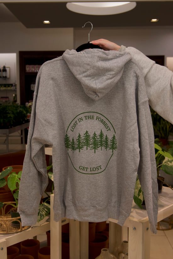 LF Circle Logo (Green on Grey) Hoodie