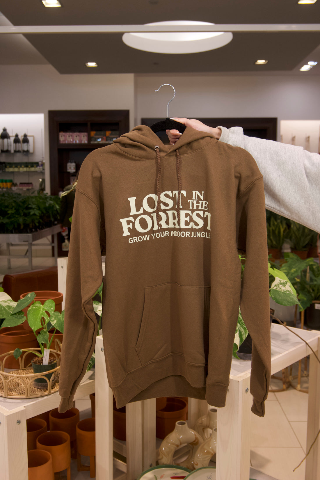 LF Jungle Hoodie (Cream on Brown)