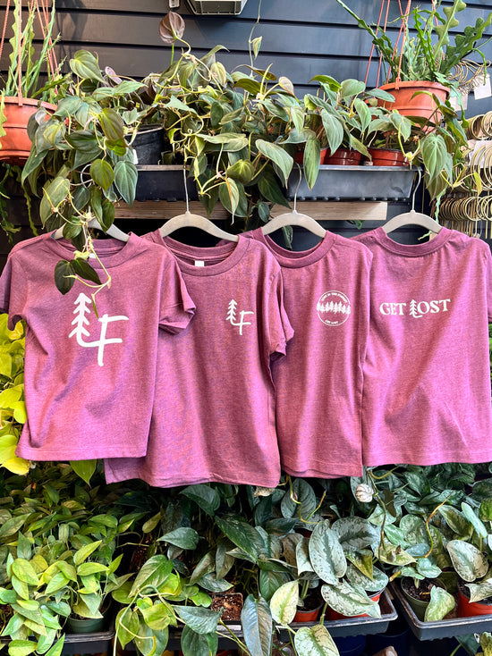 LF Kids TS (White on Maroon)