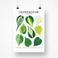 Species ID Chart - Botanical Houseplant Art Print