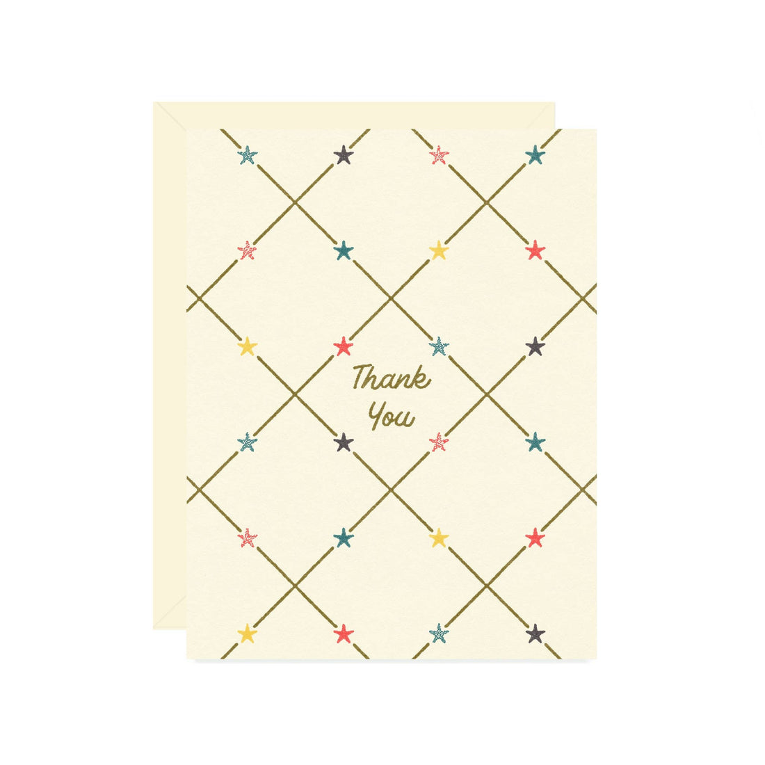 Star Thank You Greeting Card