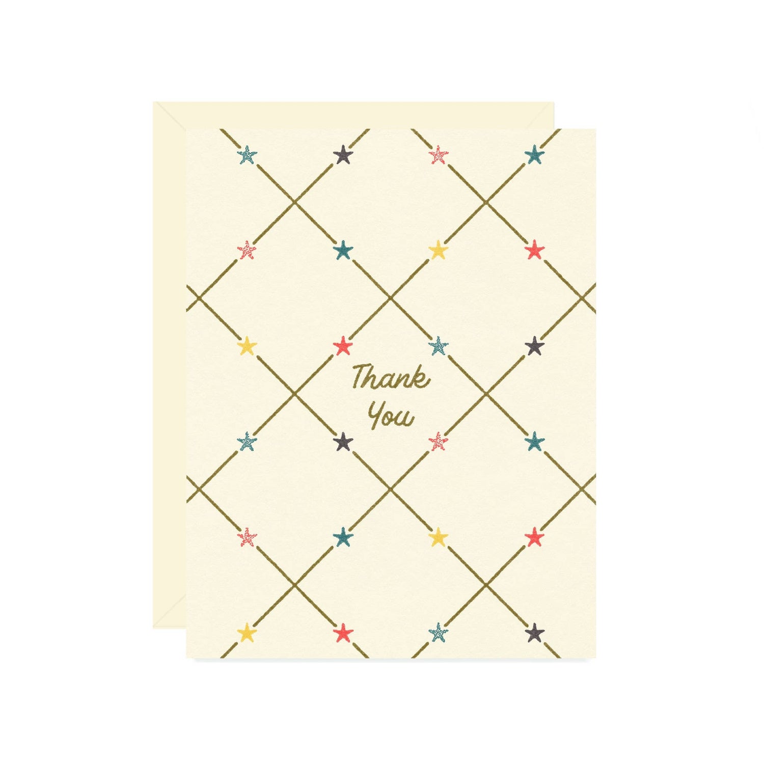 Star Thank You Greeting Card