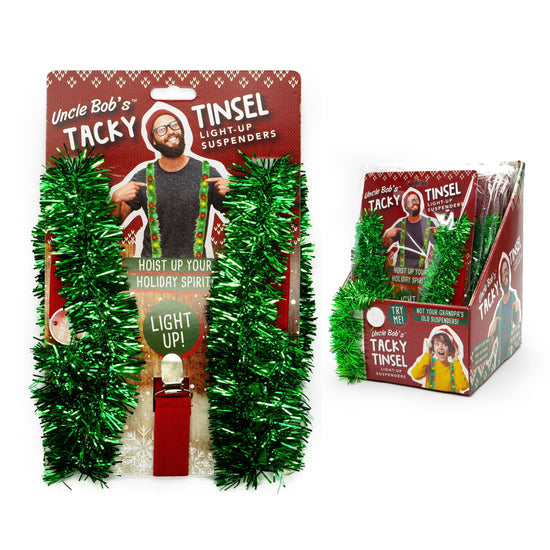 Tinsel Light-Up Suspenders