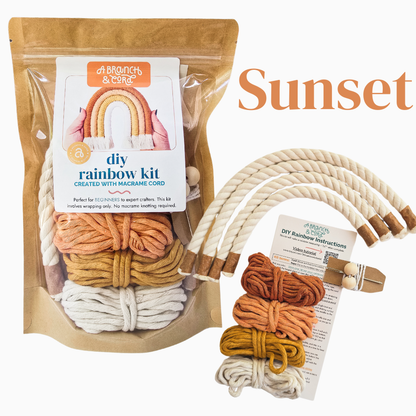 DIY Macrame Rainbow Kit