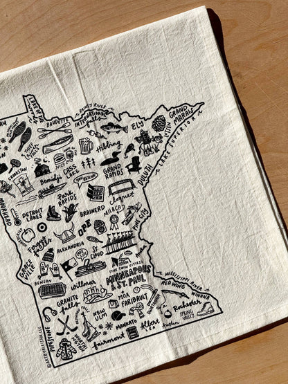 State of Minnesota Tea Towel