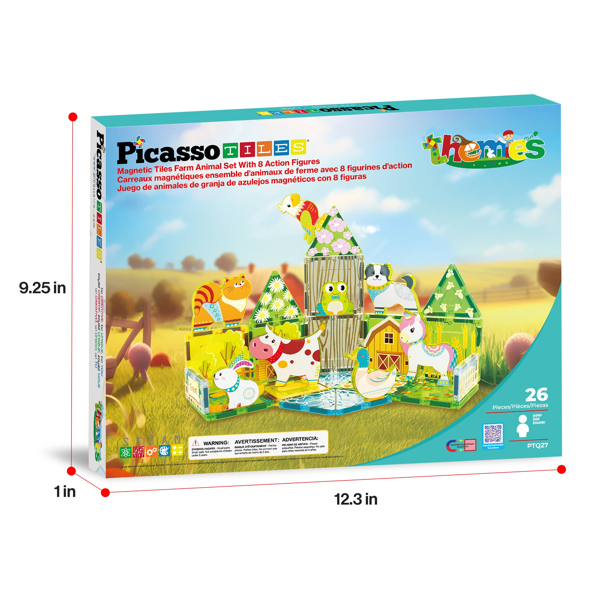 Magnetic Farm Theme Toy Tiles