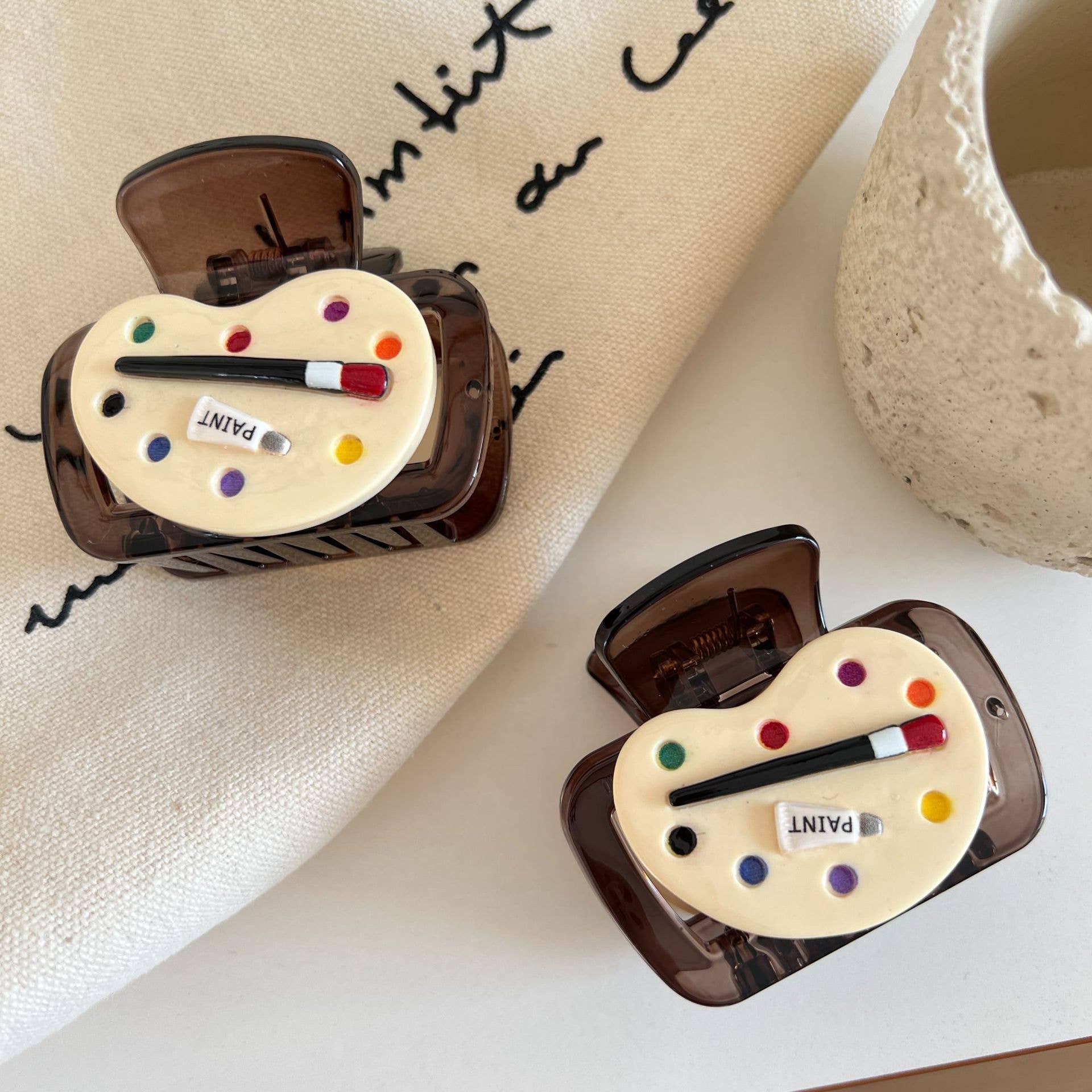 Paint Palette Claw Clips