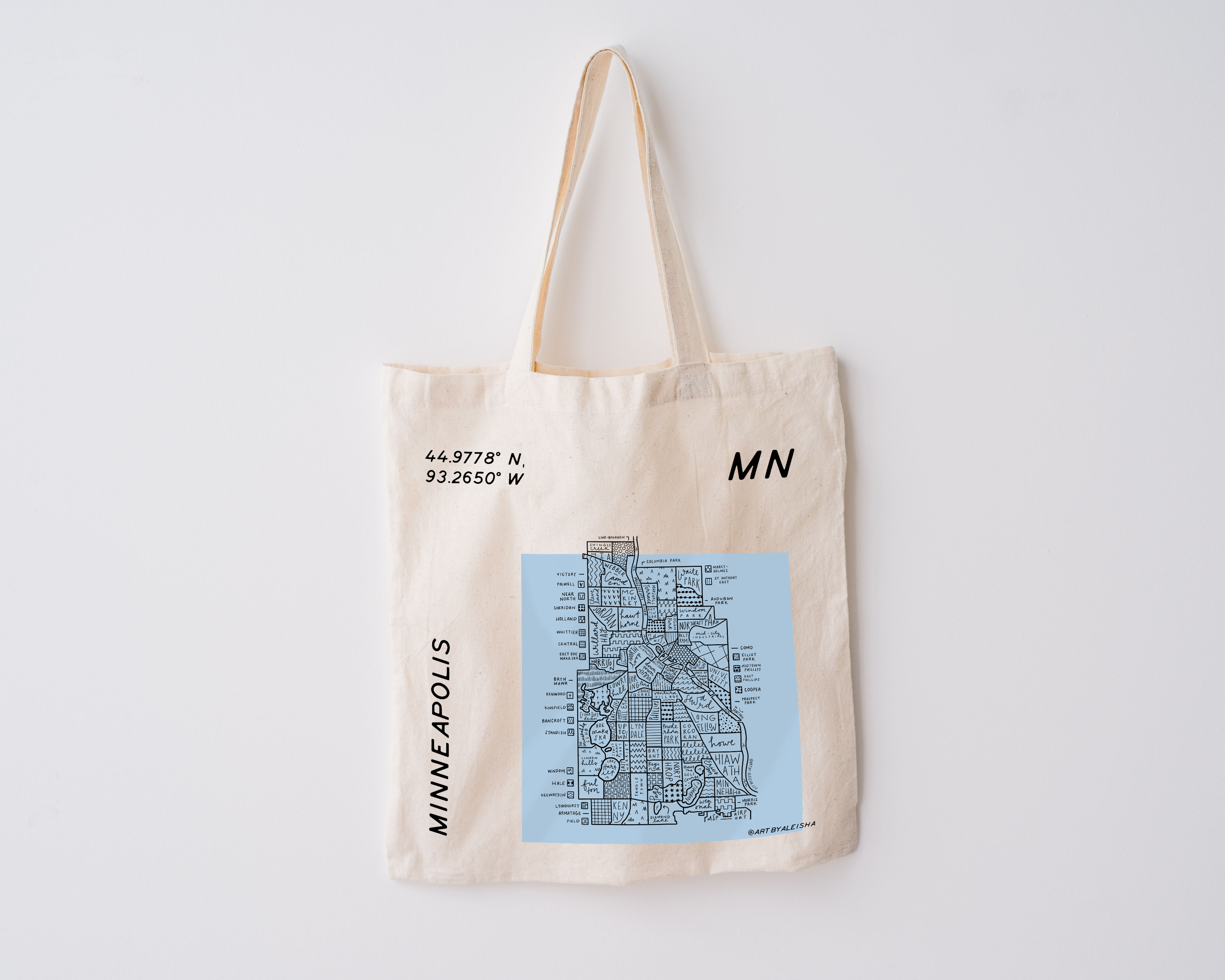 Minneapolis Map Tote