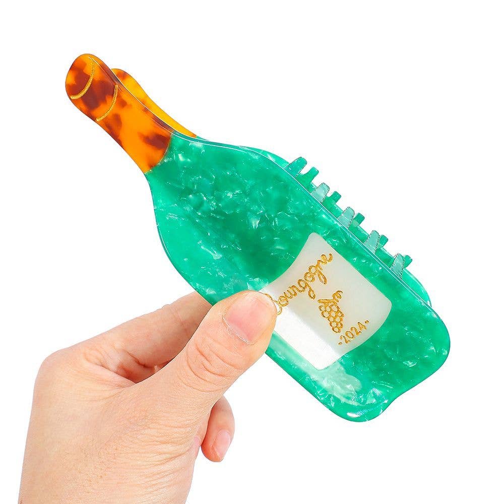 Wine Bottle Claw Clip