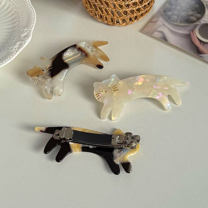 Playful Cat Claw Clip