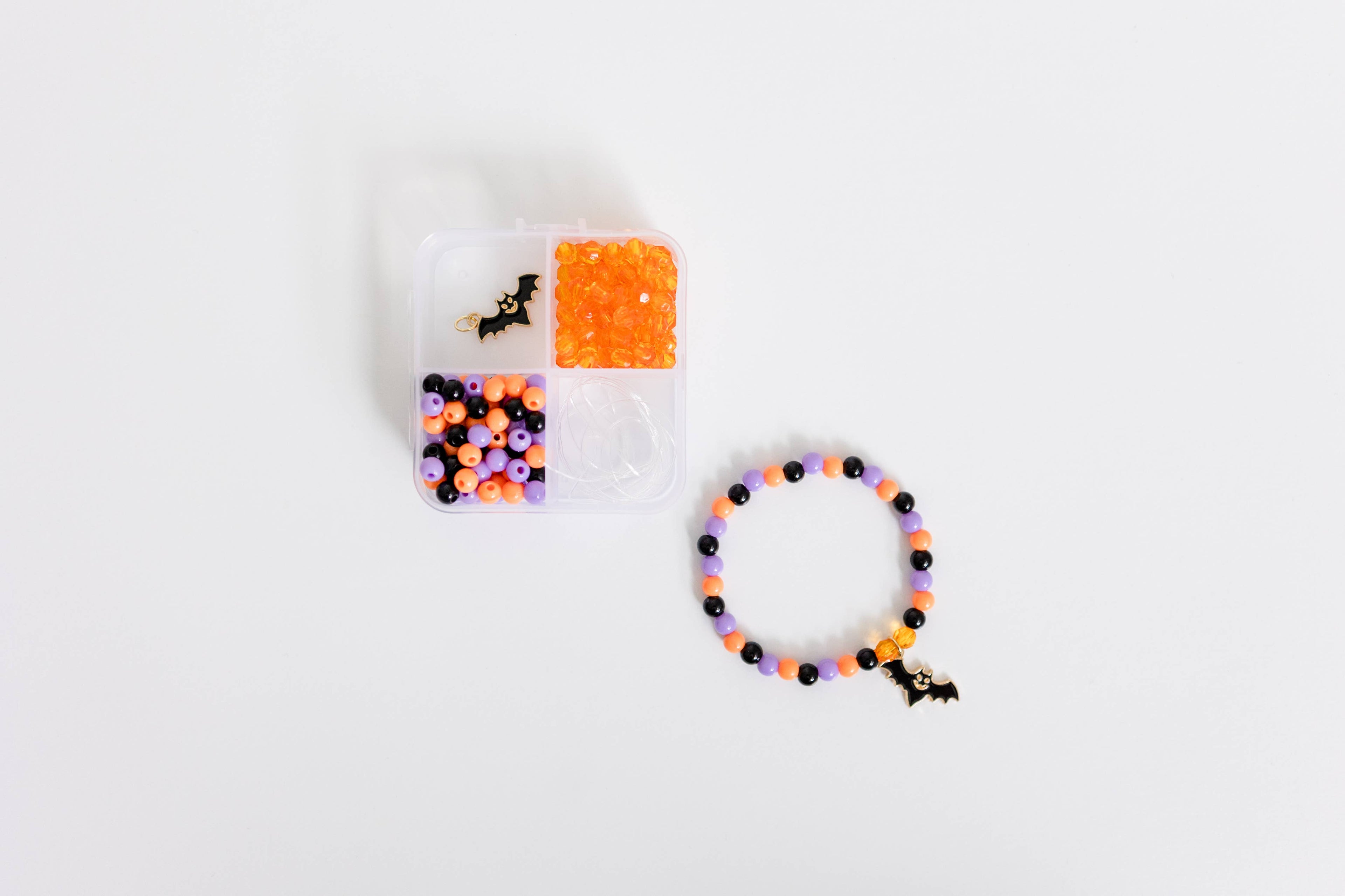 Halloween Craft, Mini Bracelet Craft Kit Bat