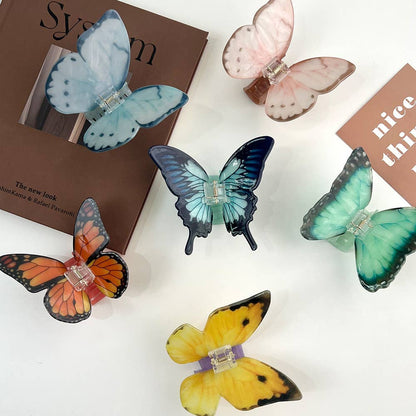 Vibrant Butterfly Claw Clip