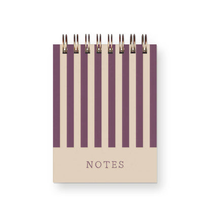 Notes Stripe Mini Jotter Notebook