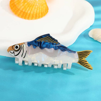 Vibrant Ocean Claw Clip