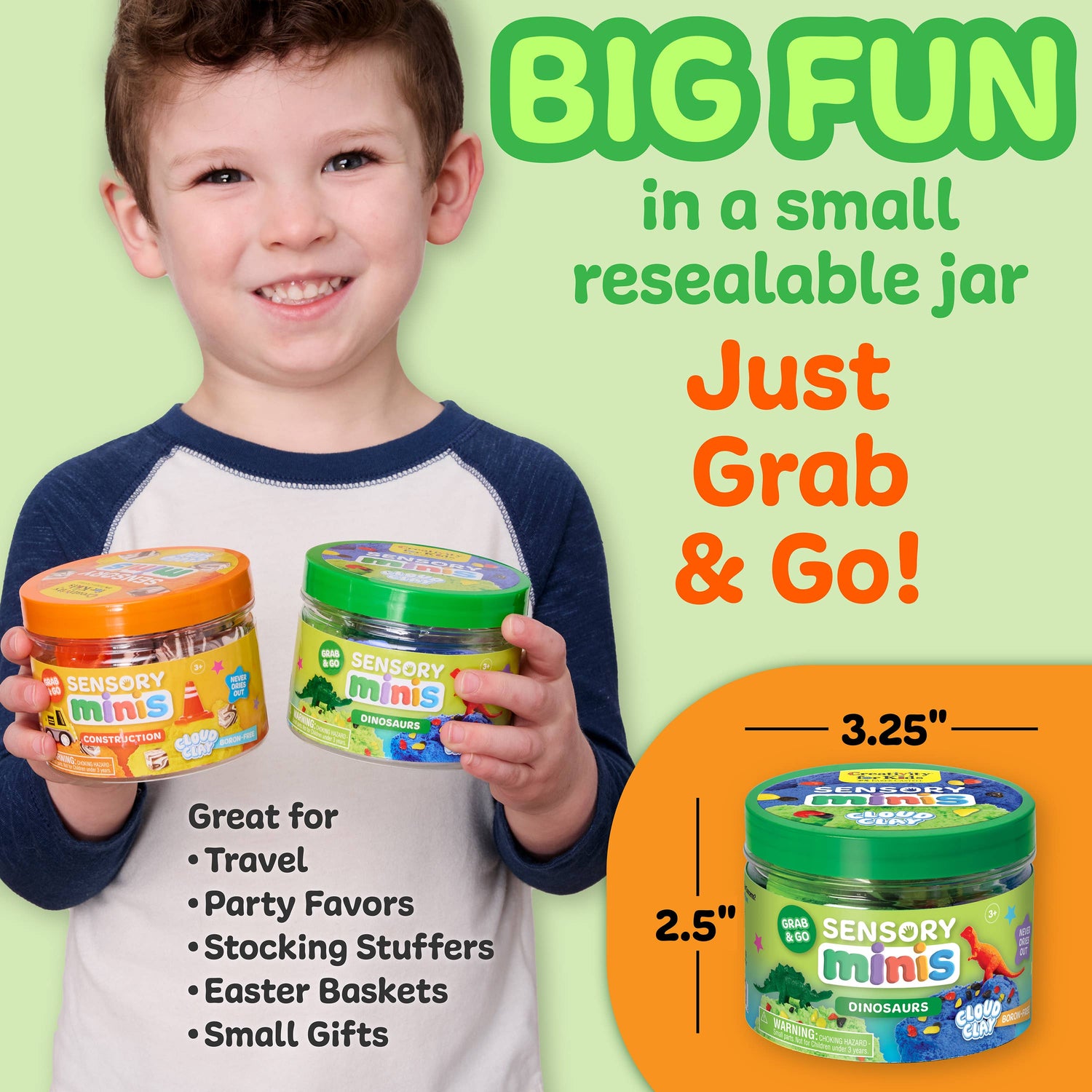 Sensory Cloud Clay: Dinosaur Theme