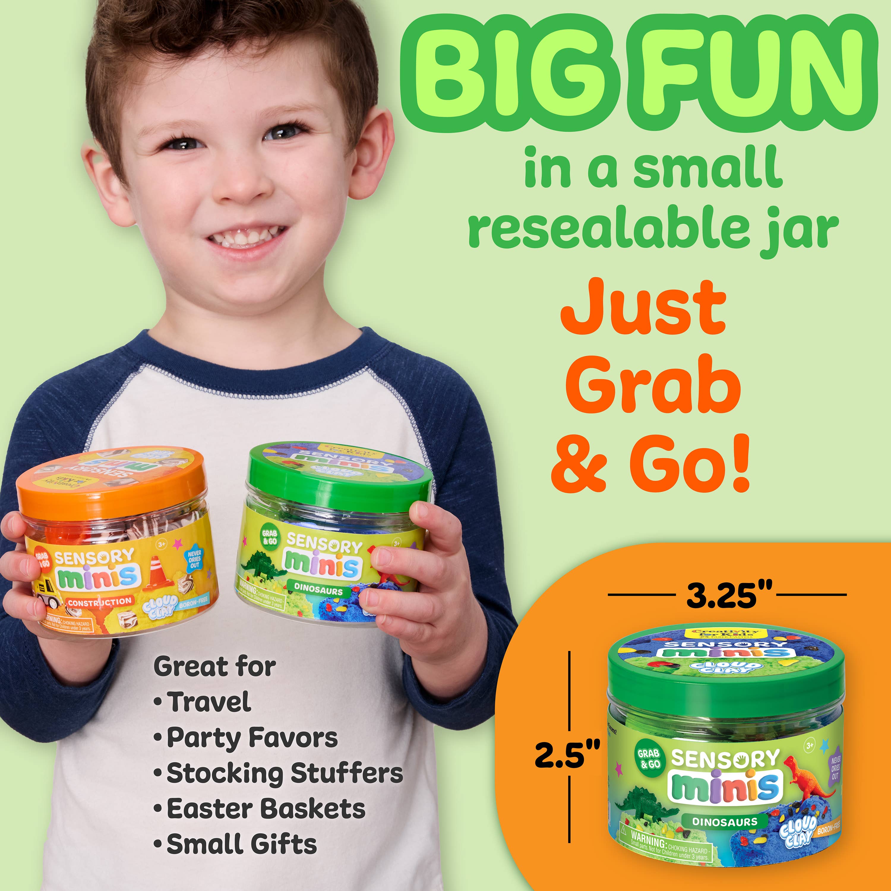 Sensory Cloud Clay: Dinosaur Theme