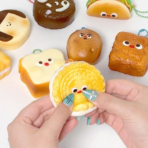 Korean Snack Squishy Keychain Blind Box