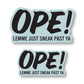 Ope Sticker: Original