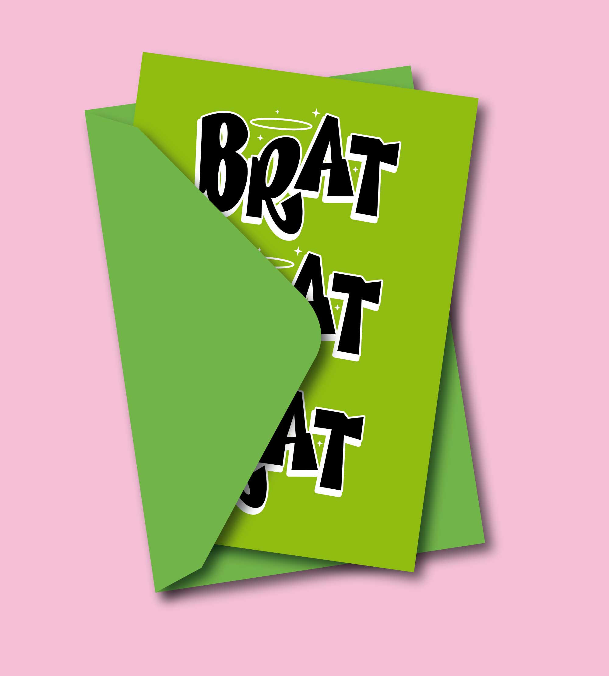 Brat Quote Charli xcx Greeting Card