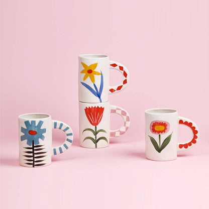 Blue Floral Mug
