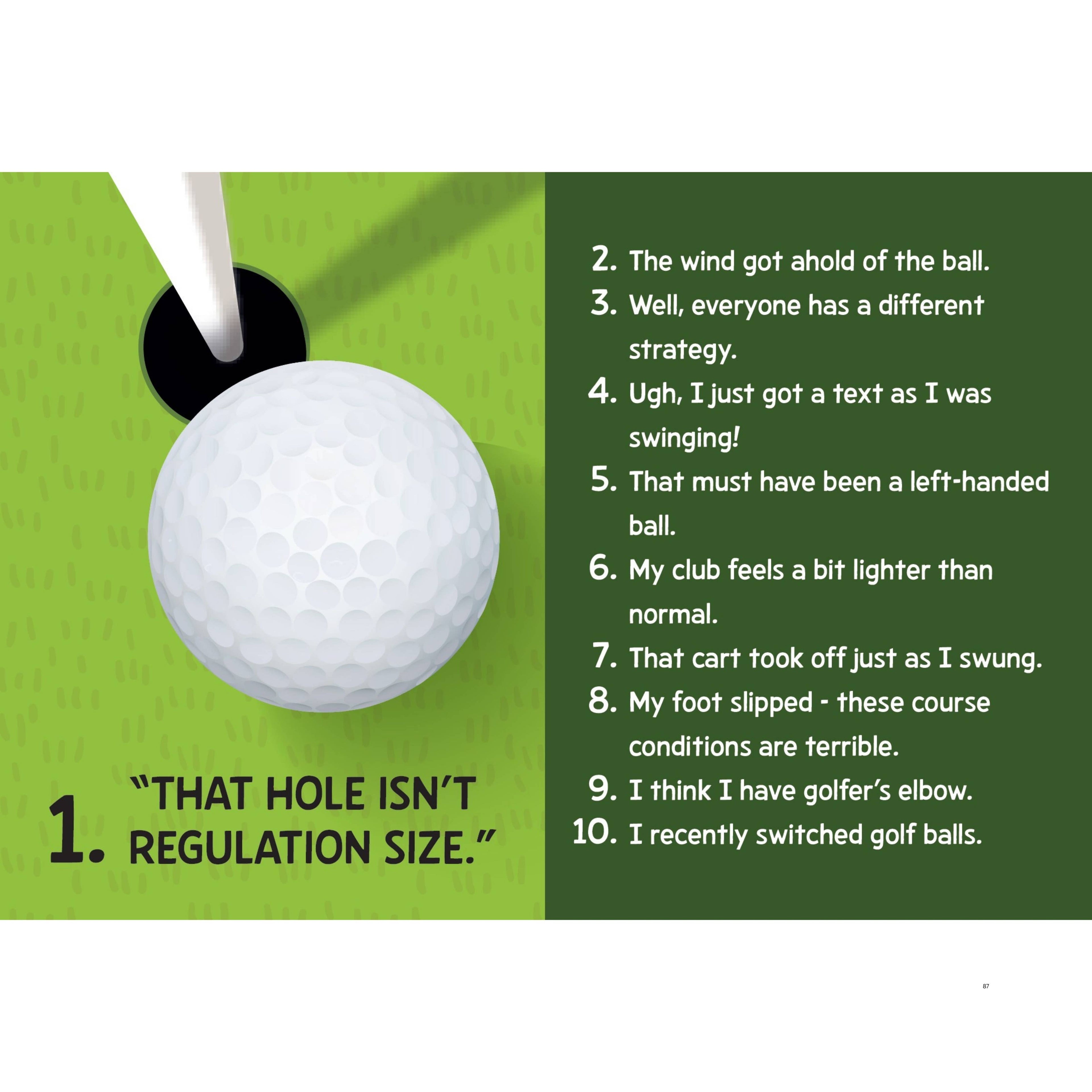 500 Excuses For a Bad Golf Shot
