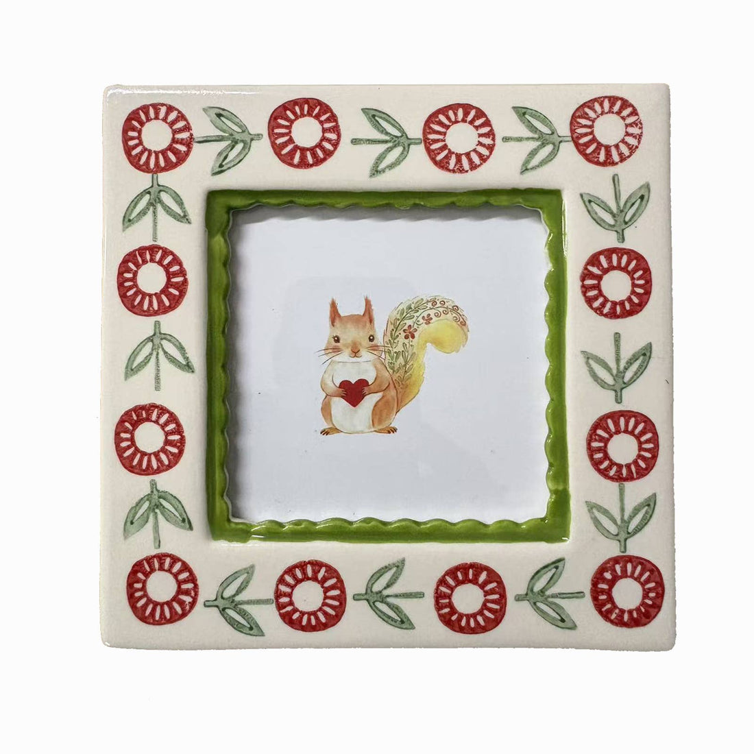 Green Flower Photo Frame