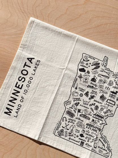 State of Minnesota Tea Towel